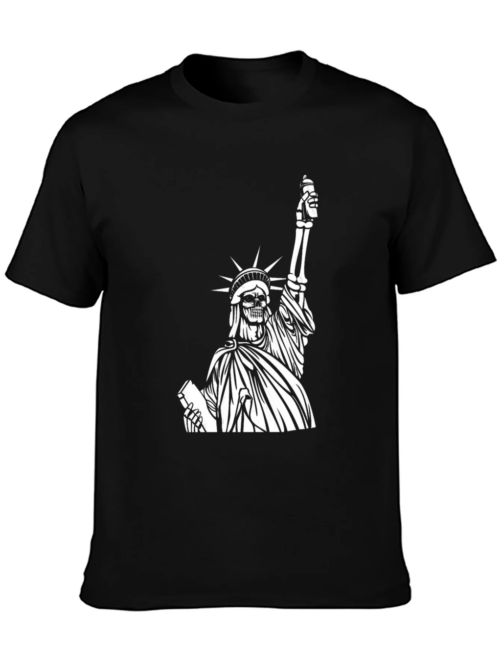 Grim Liberty Graphic Tee - Dark Humor Fashion