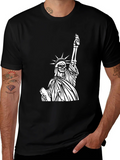 Grim Liberty Graphic Tee - Dark Humor Fashion