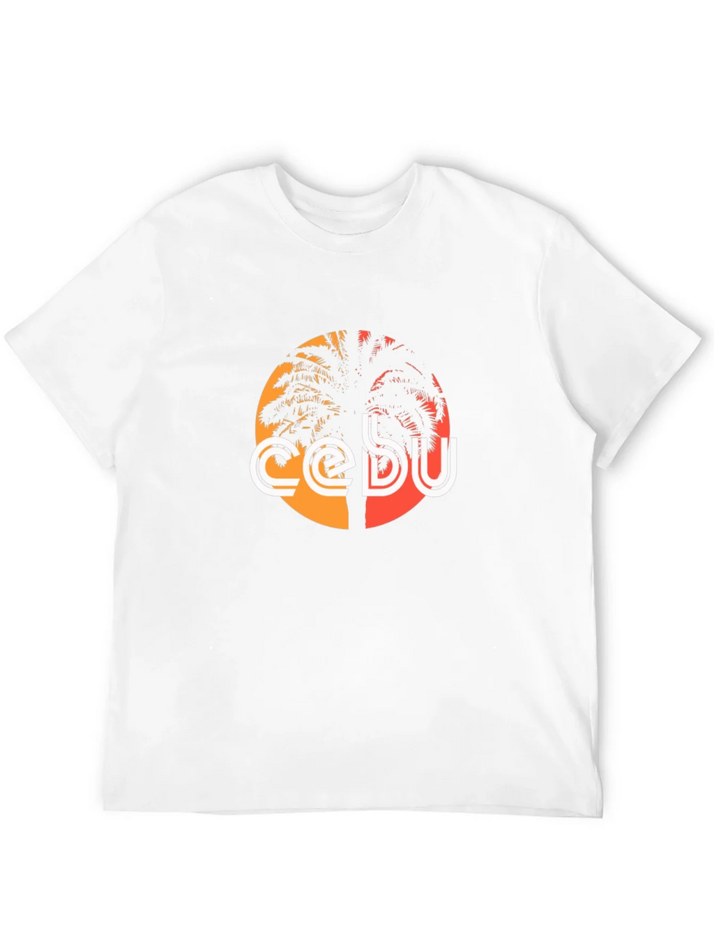 Cebu Palm Tree Graphic Tee - Black