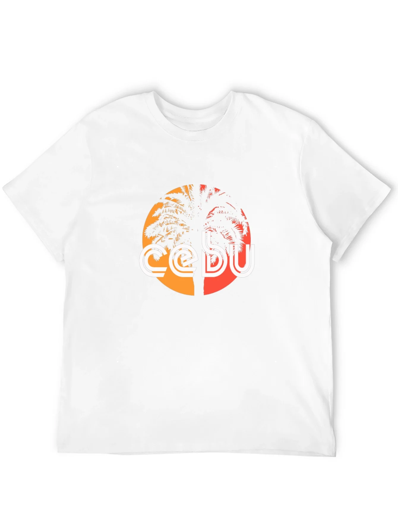 Cebu Palm Tree Graphic Tee - Black