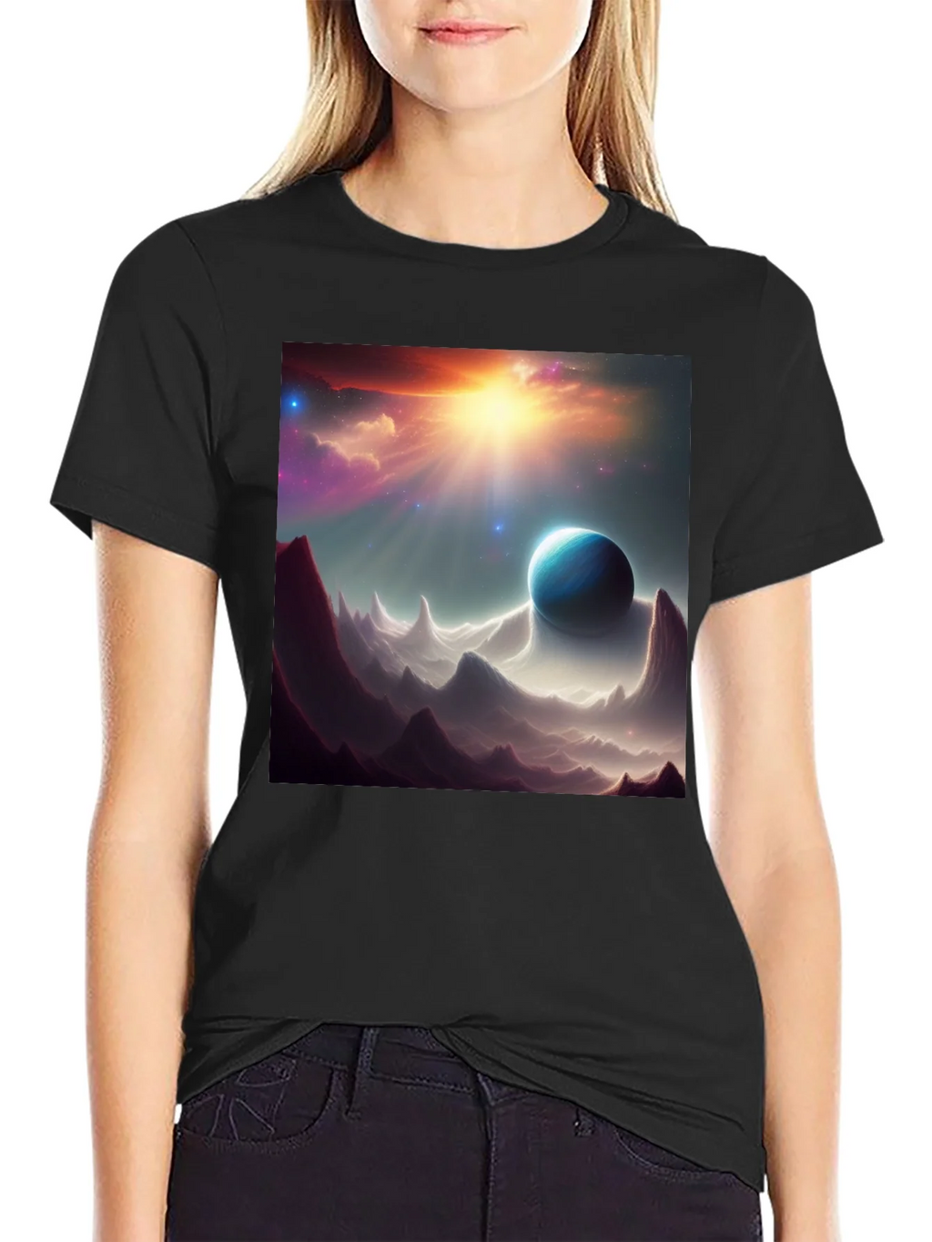 Cosmic Planet T-Shirt - Space Art Design