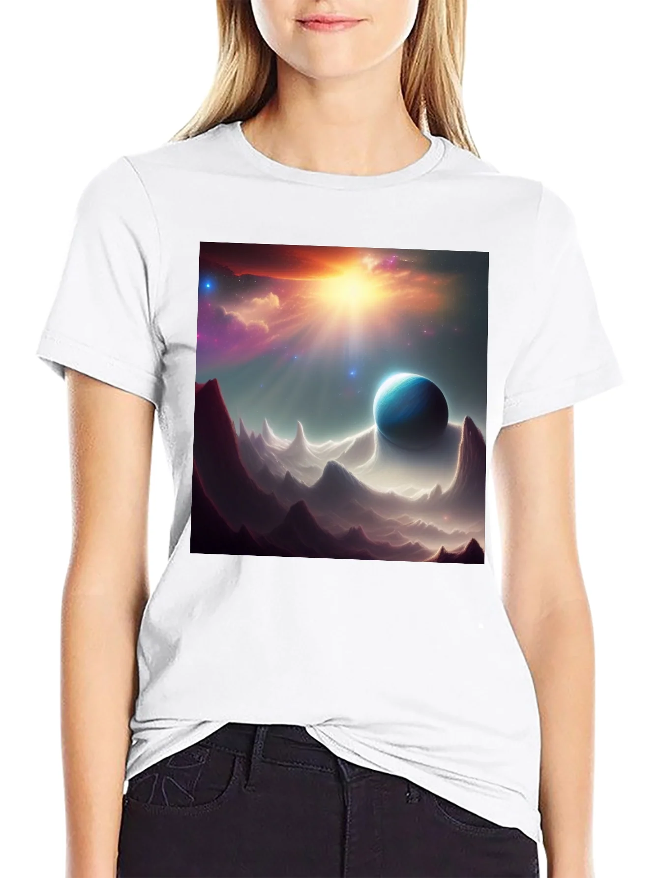 Cosmic Planet T-Shirt - Space Art Design
