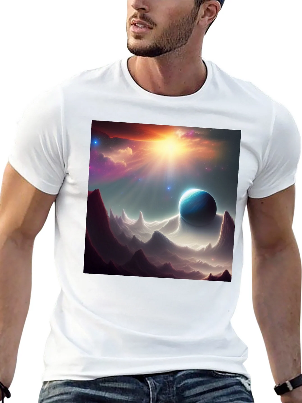 Cosmic Planet T-Shirt - Space Art Design