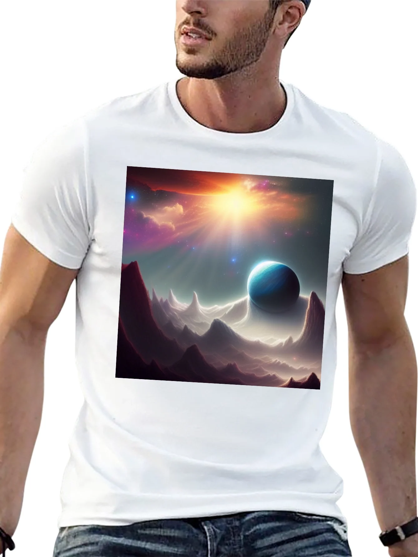 Cosmic Planet T-Shirt - Space Art Design