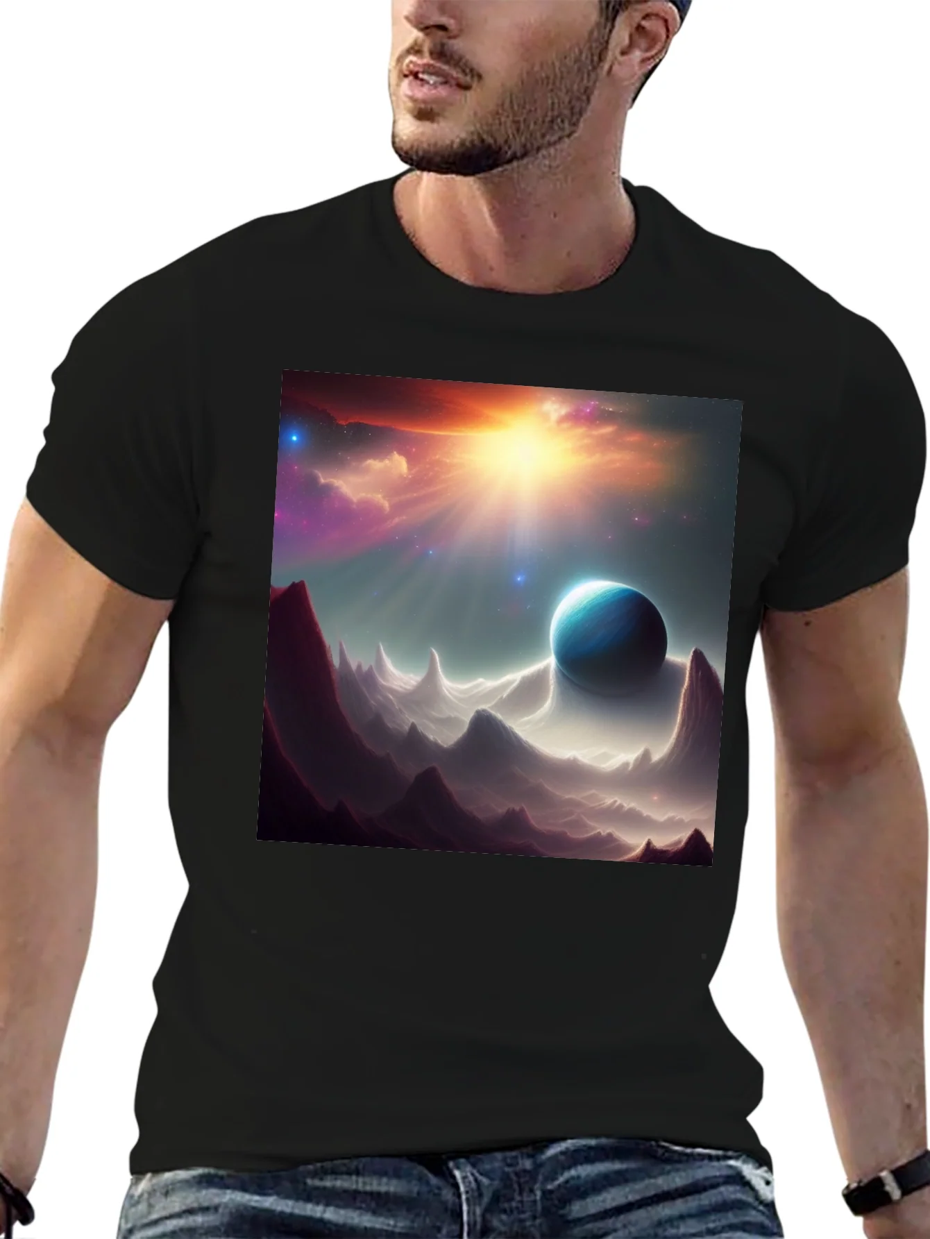 Cosmic Planet T-Shirt - Space Art Design
