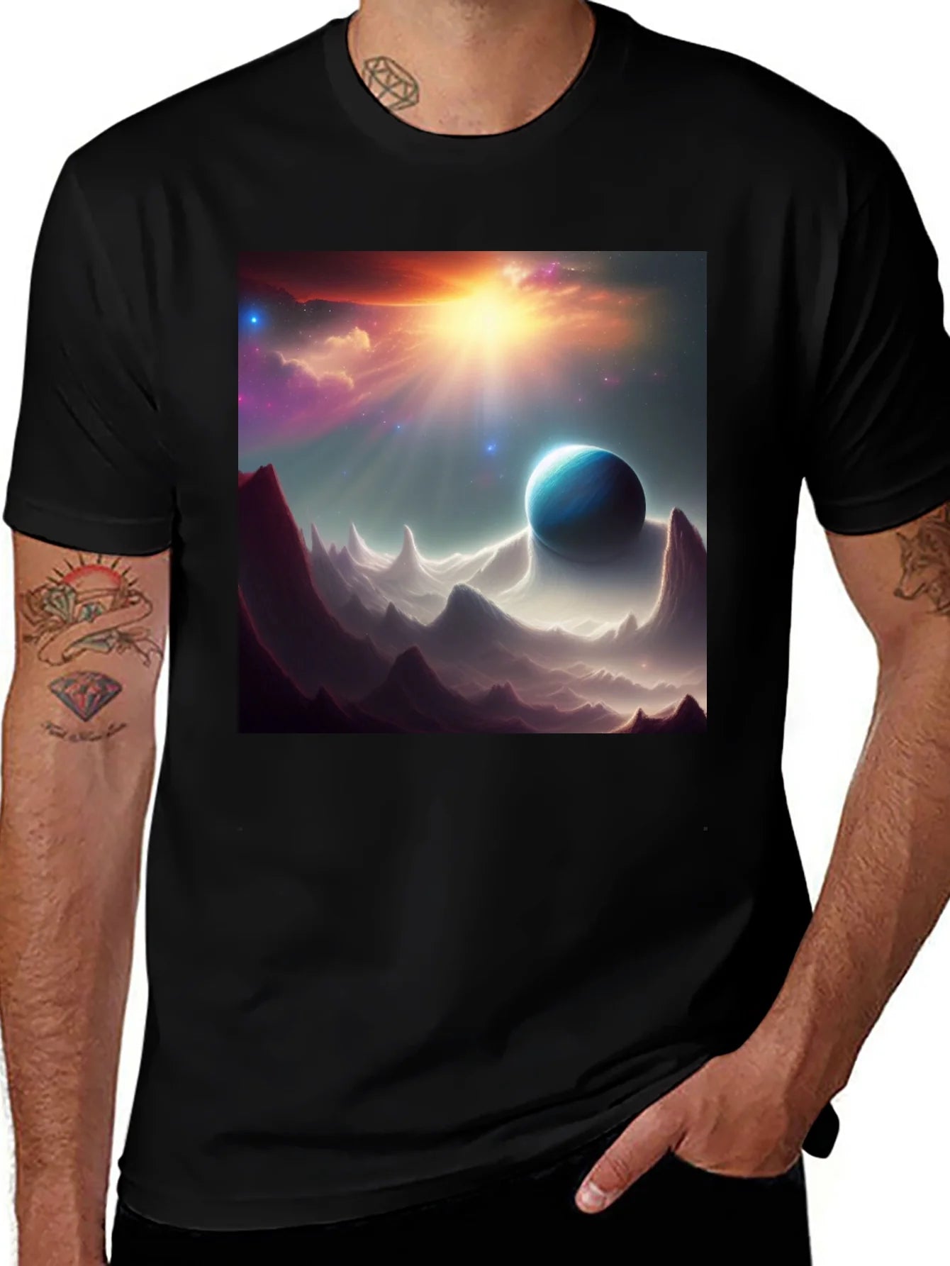 Cosmic Planet T-Shirt - Space Art Design