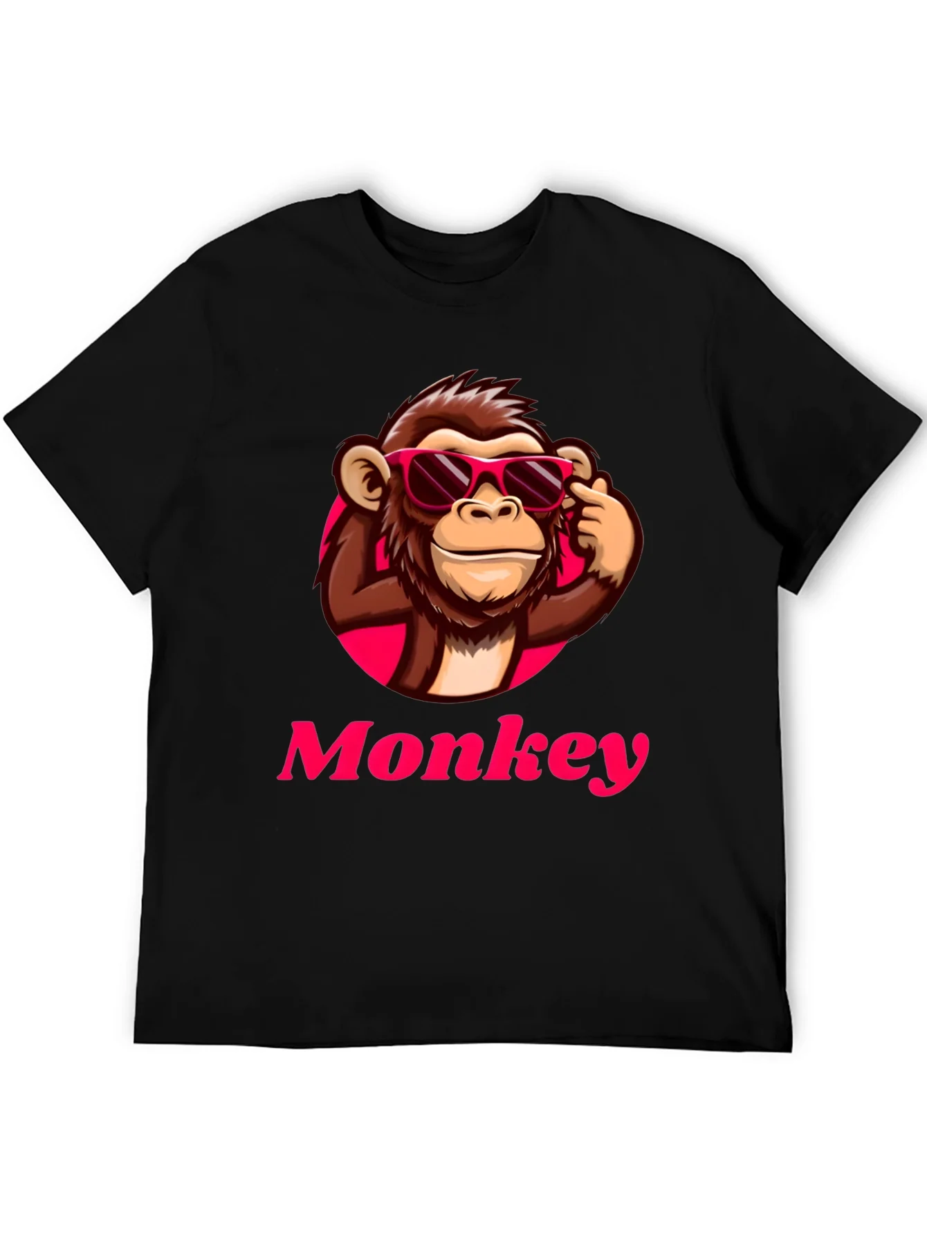 Cool Monkey Graphic T-Shirt - Black