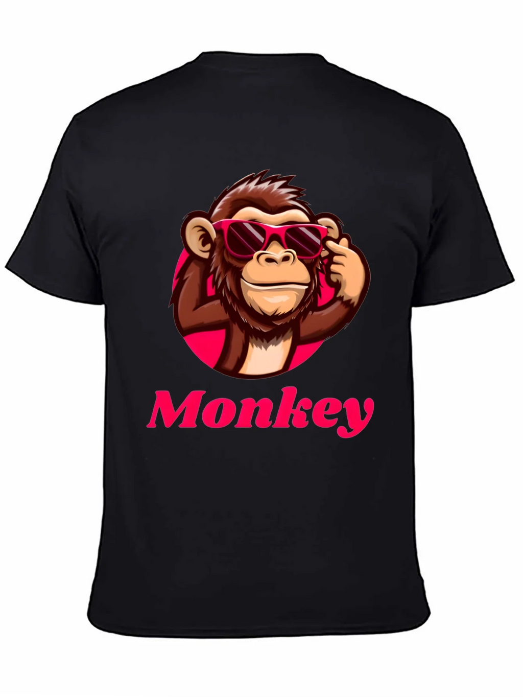 Cool Monkey Graphic T-Shirt - Black