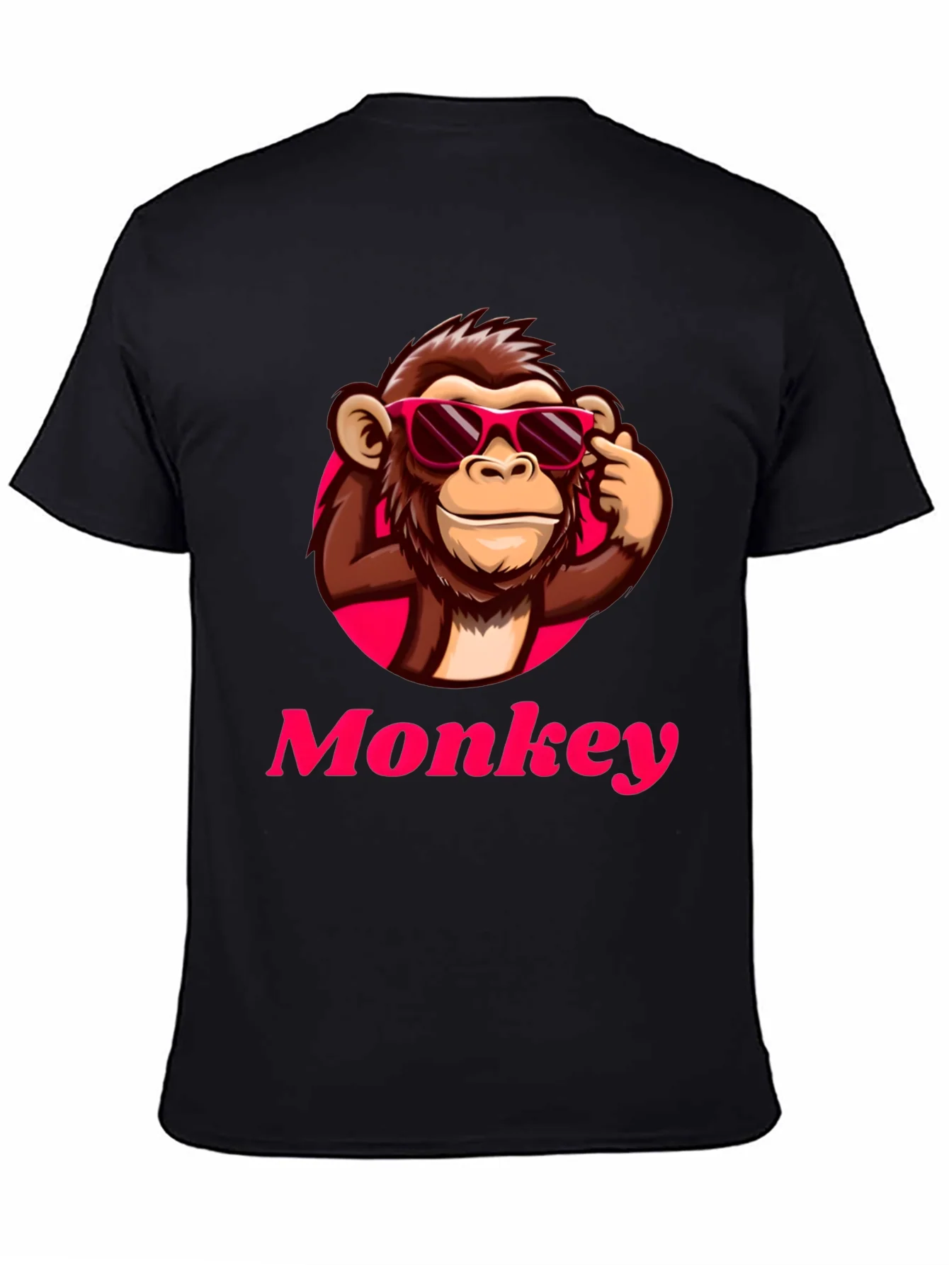 Cool Monkey Graphic T-Shirt - Black