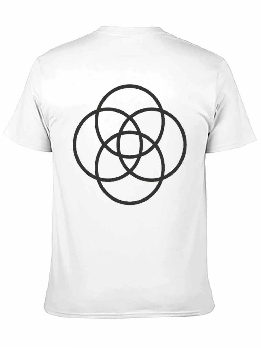 Geometric Circles Black T-Shirt