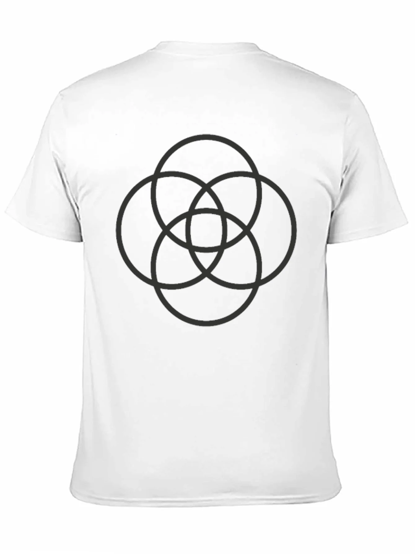 Geometric Circles Black T-Shirt
