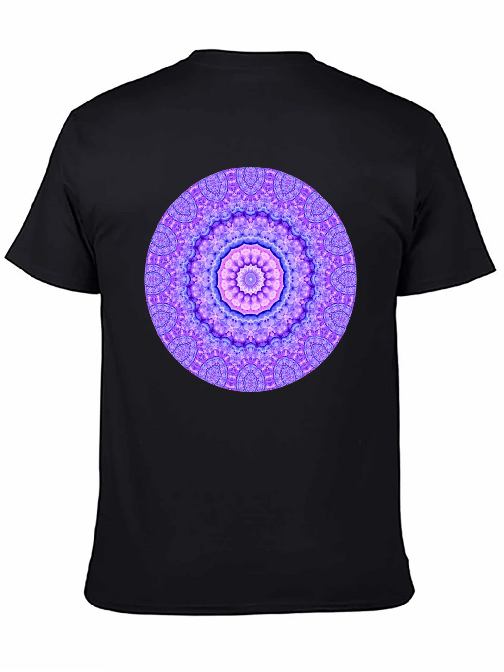 Mandala Graphic Tee - Unisex Black Cotton T-Shirt