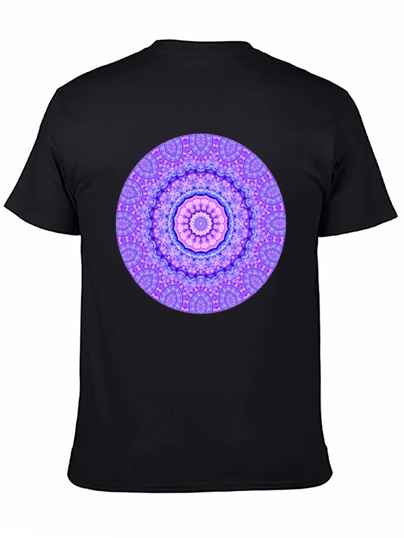 Mandala Graphic Tee - Unisex Black Cotton T-Shirt