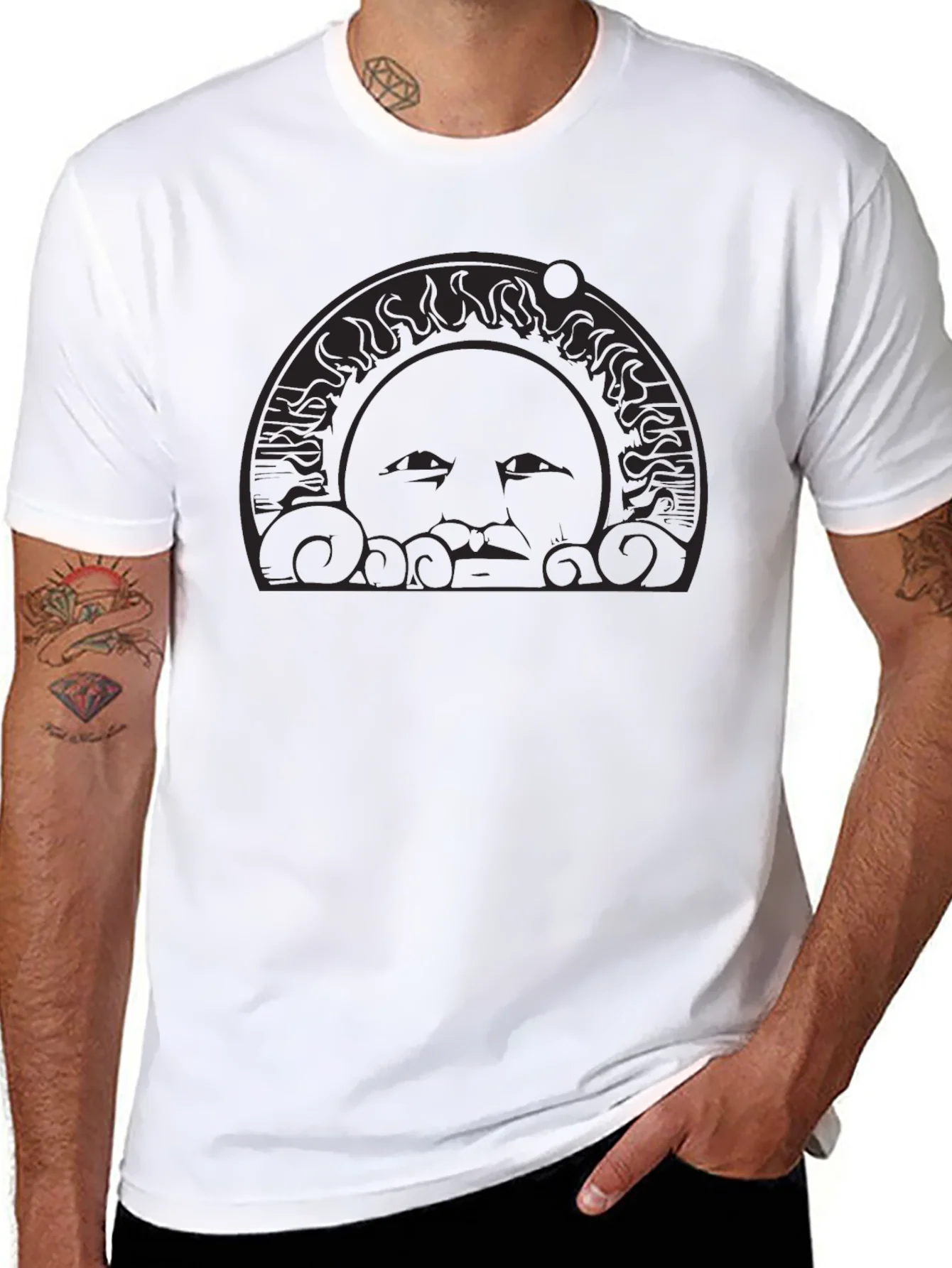 Black Sun Graphic Tee - Stylish & Unique