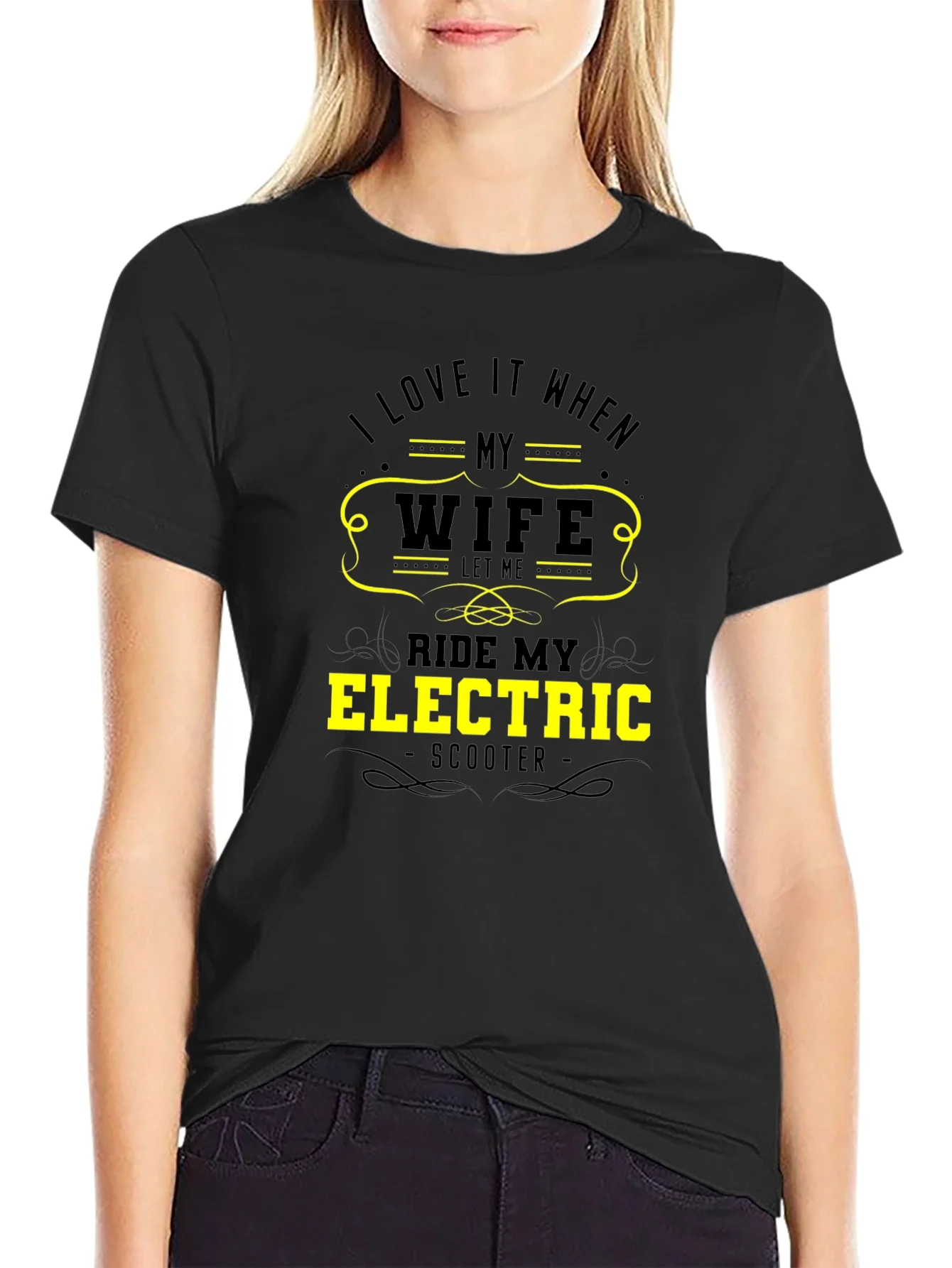 Funny Wife Electric Scooter T-Shirt