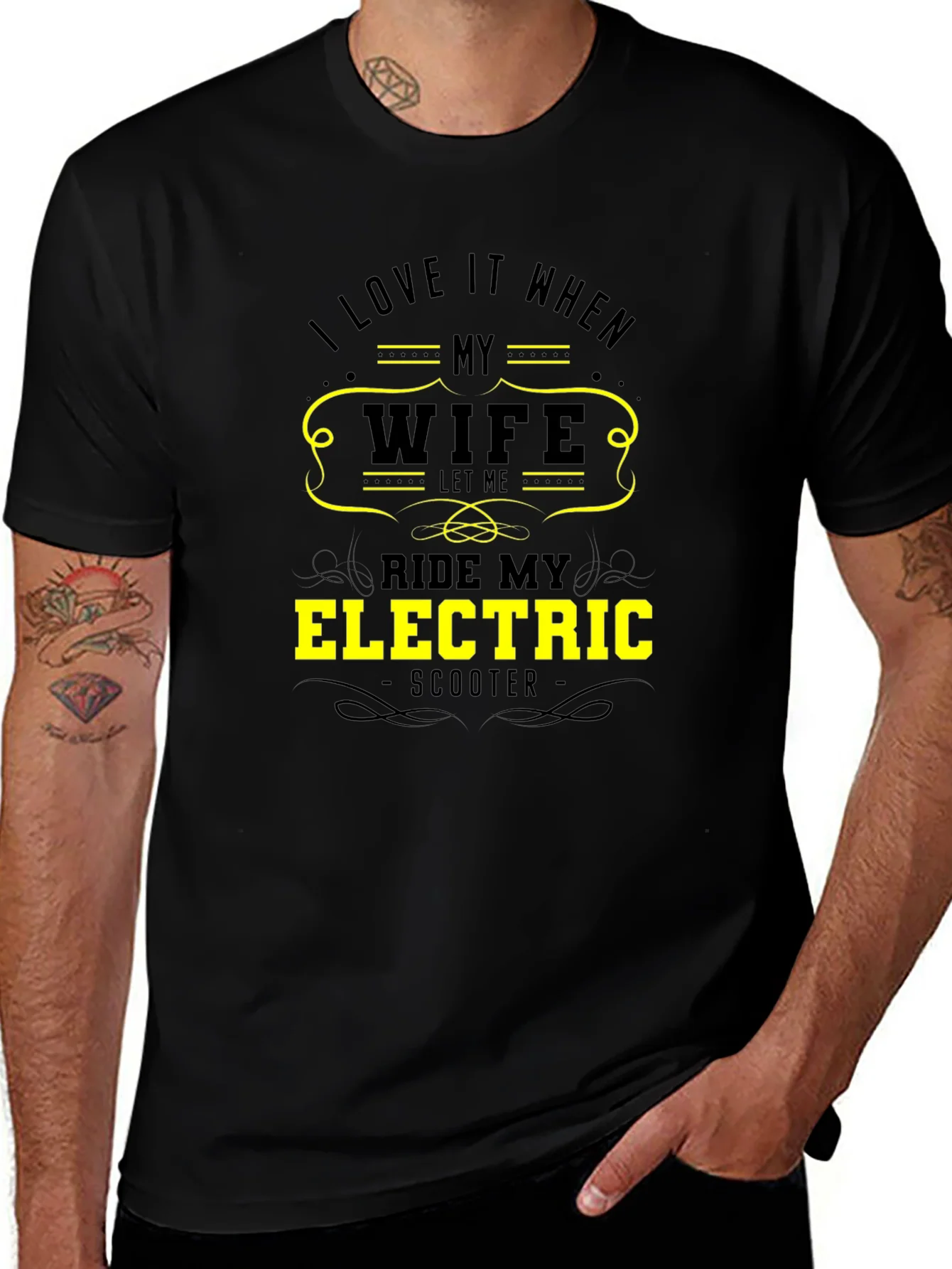 Funny Wife Electric Scooter T-Shirt