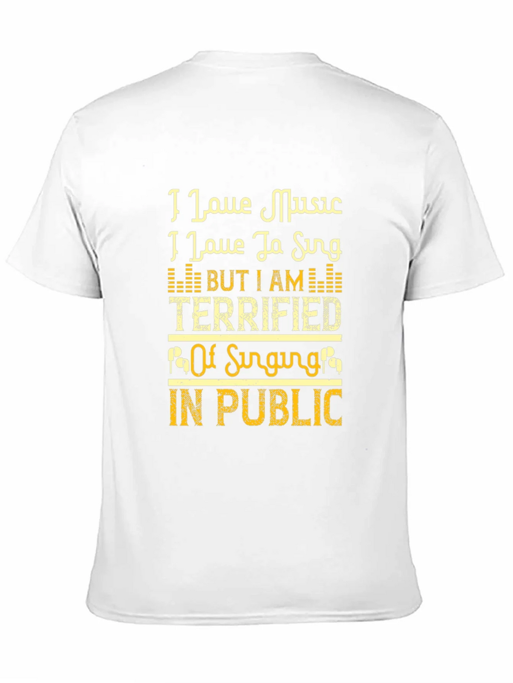 I Love Music Singing T-Shirt