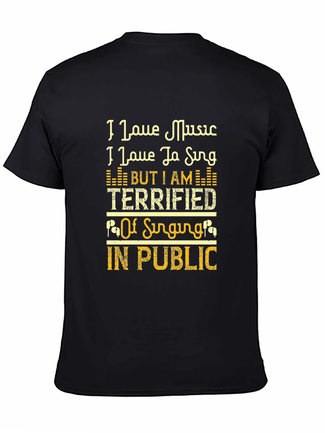 I Love Music Singing T-Shirt