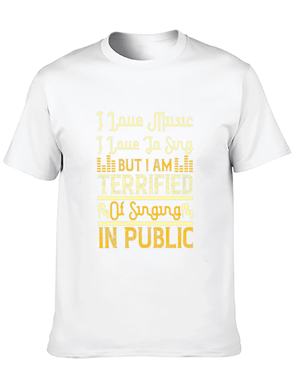 I Love Music Singing T-Shirt