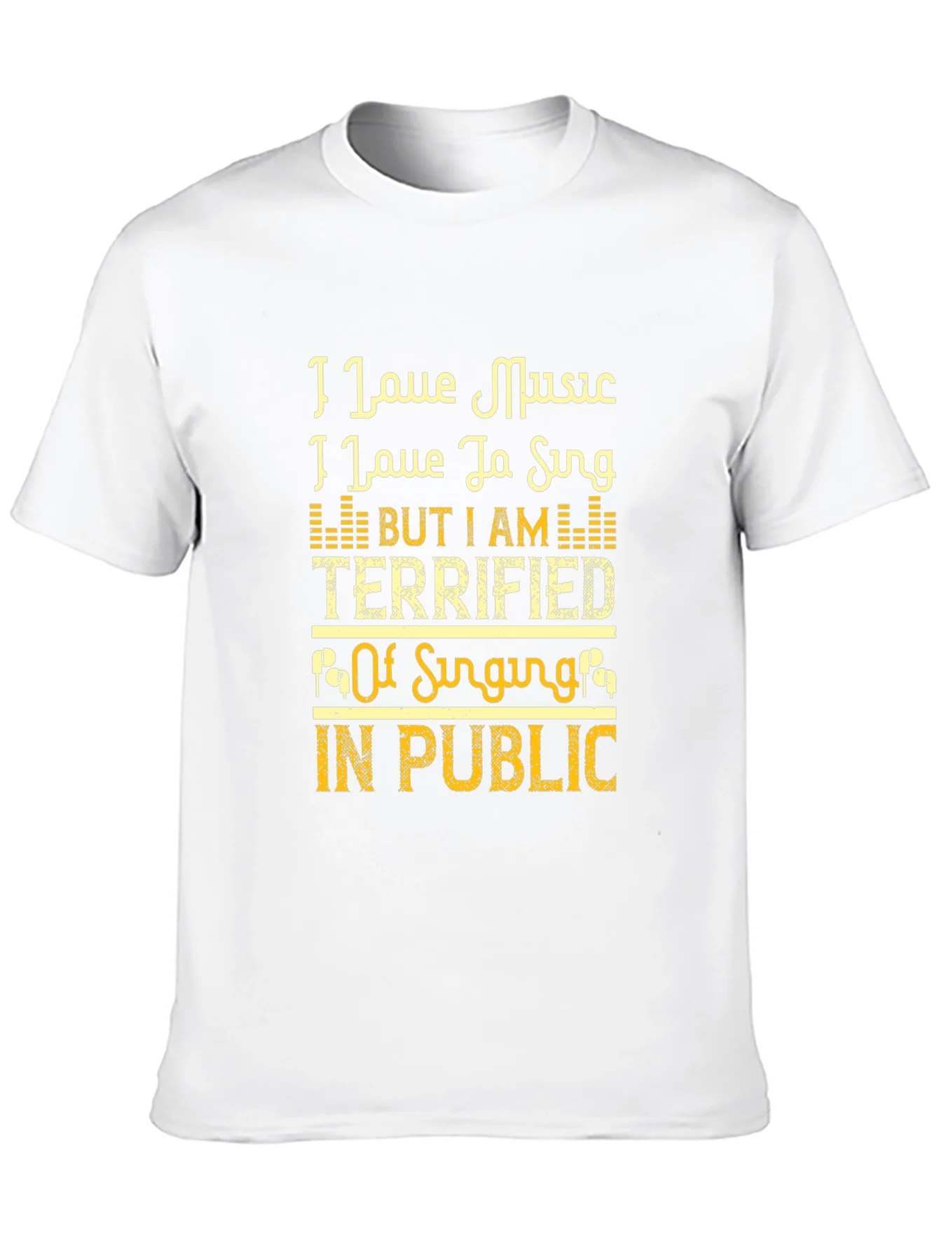 I Love Music Singing T-Shirt