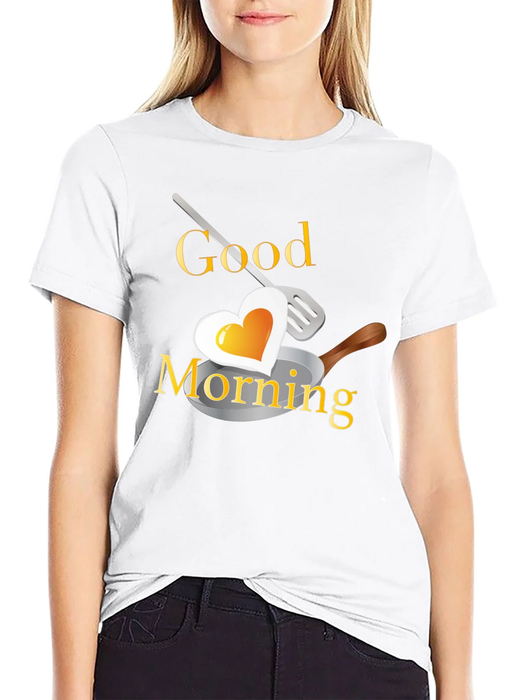 Good Morning Heart Egg T-Shirt