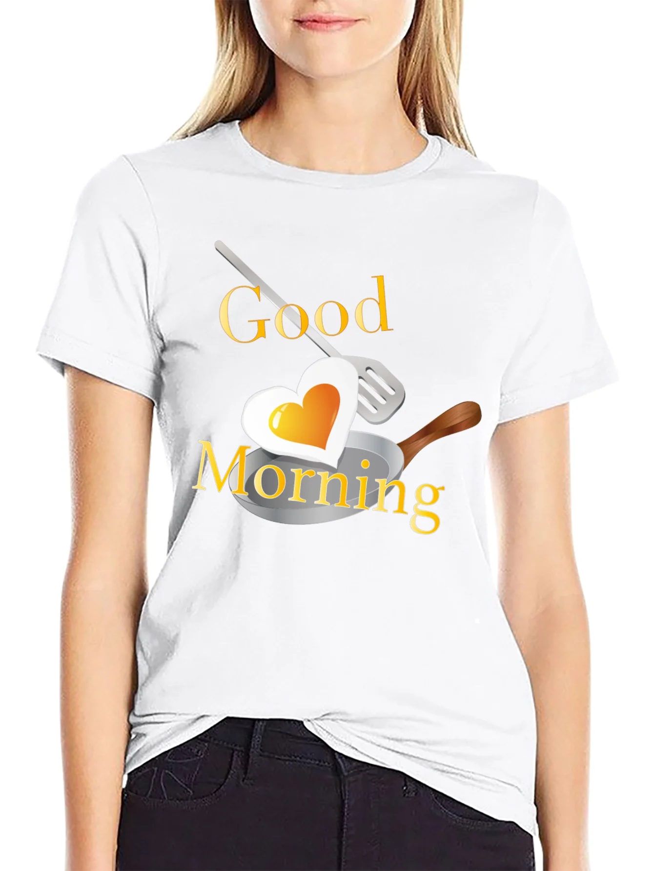 Good Morning Heart Egg T-Shirt