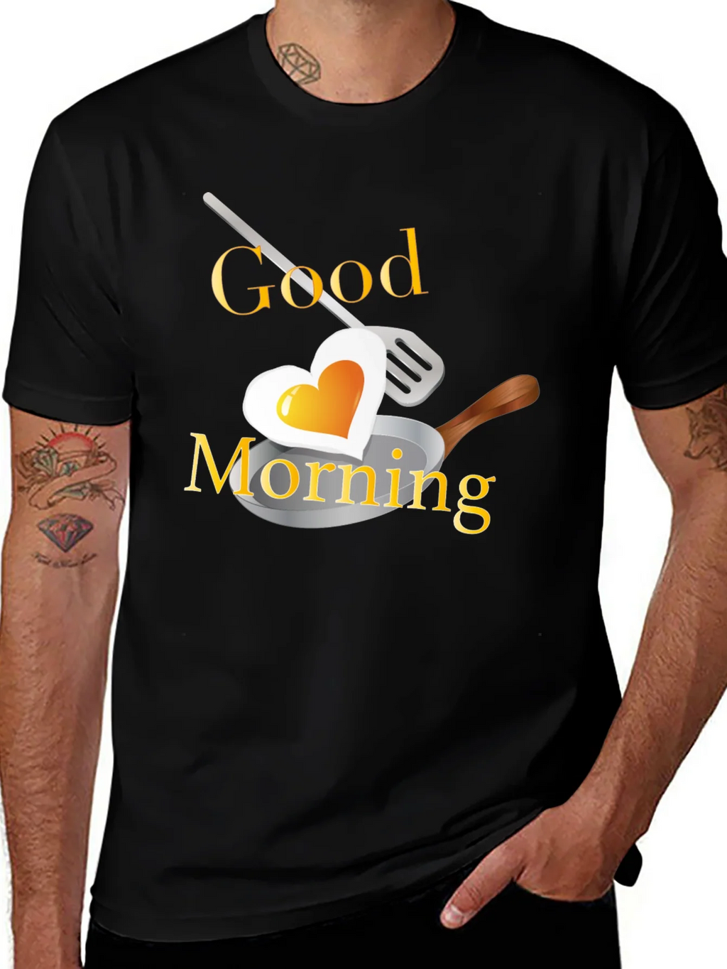 Good Morning Heart Egg T-Shirt