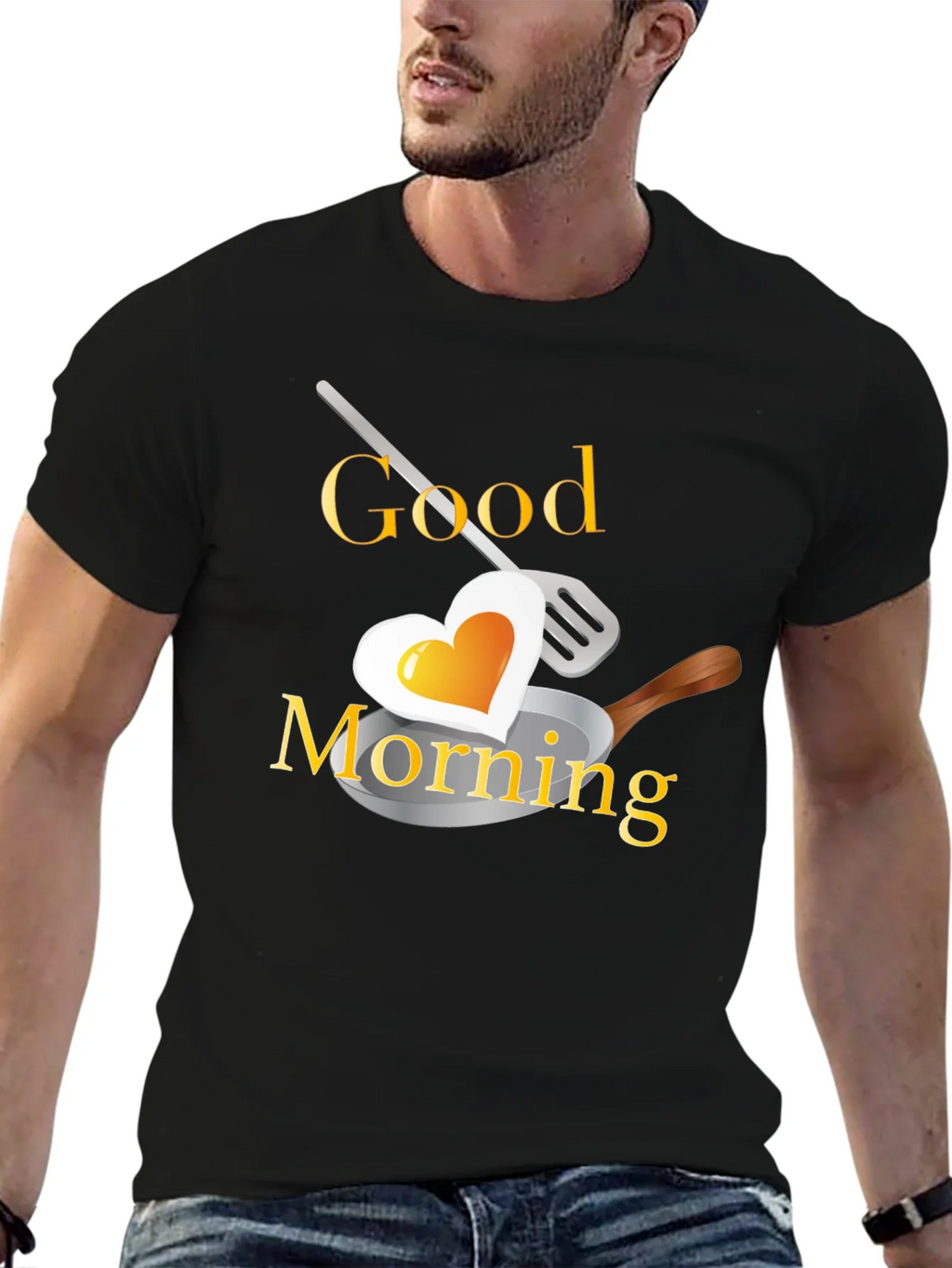 Good Morning Heart Egg T-Shirt