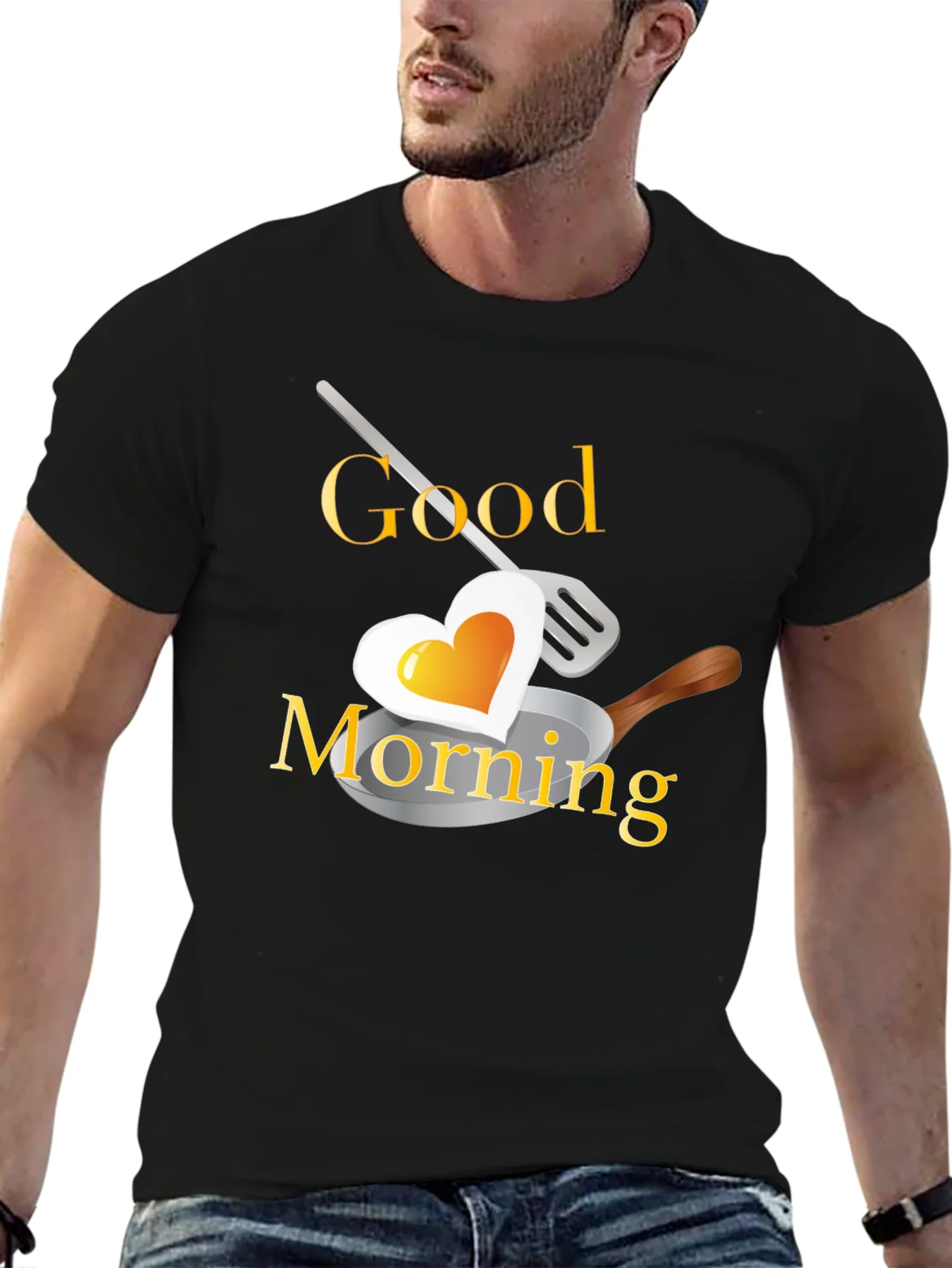 Good Morning Heart Egg T-Shirt