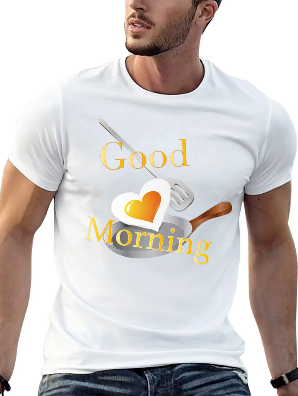 Good Morning Heart Egg T-Shirt