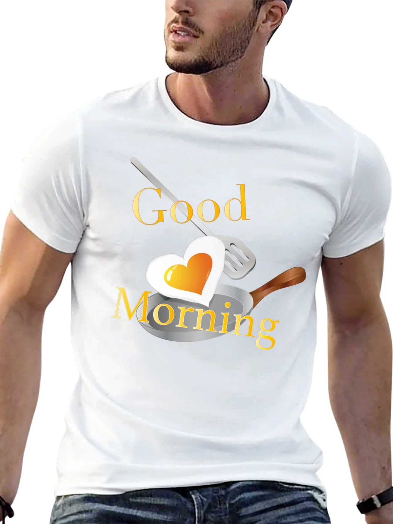 Good Morning Heart Egg T-Shirt