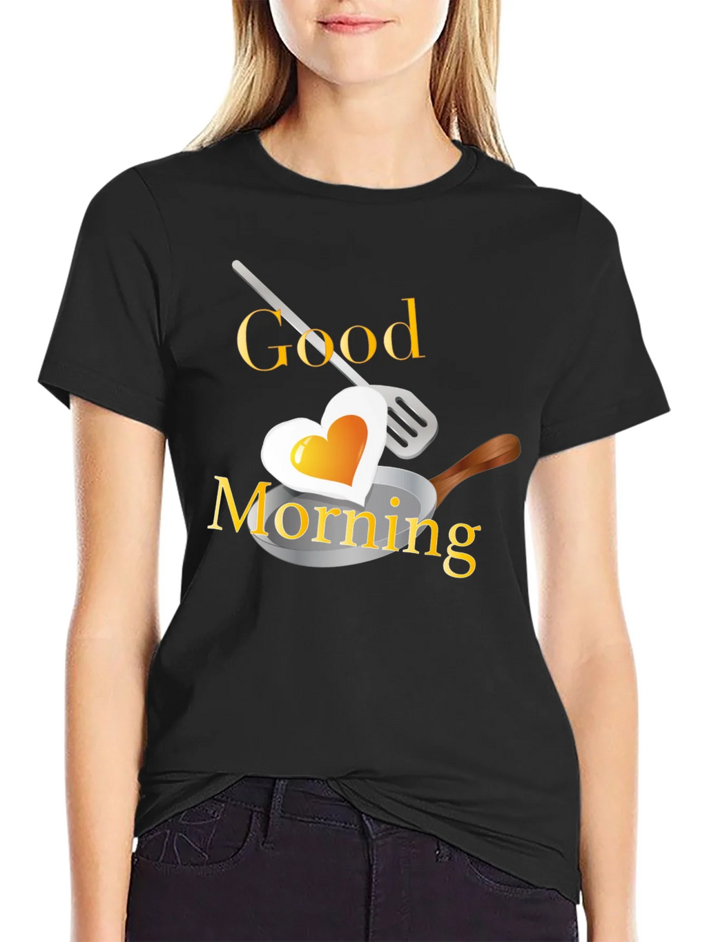 Good Morning Heart Egg T-Shirt
