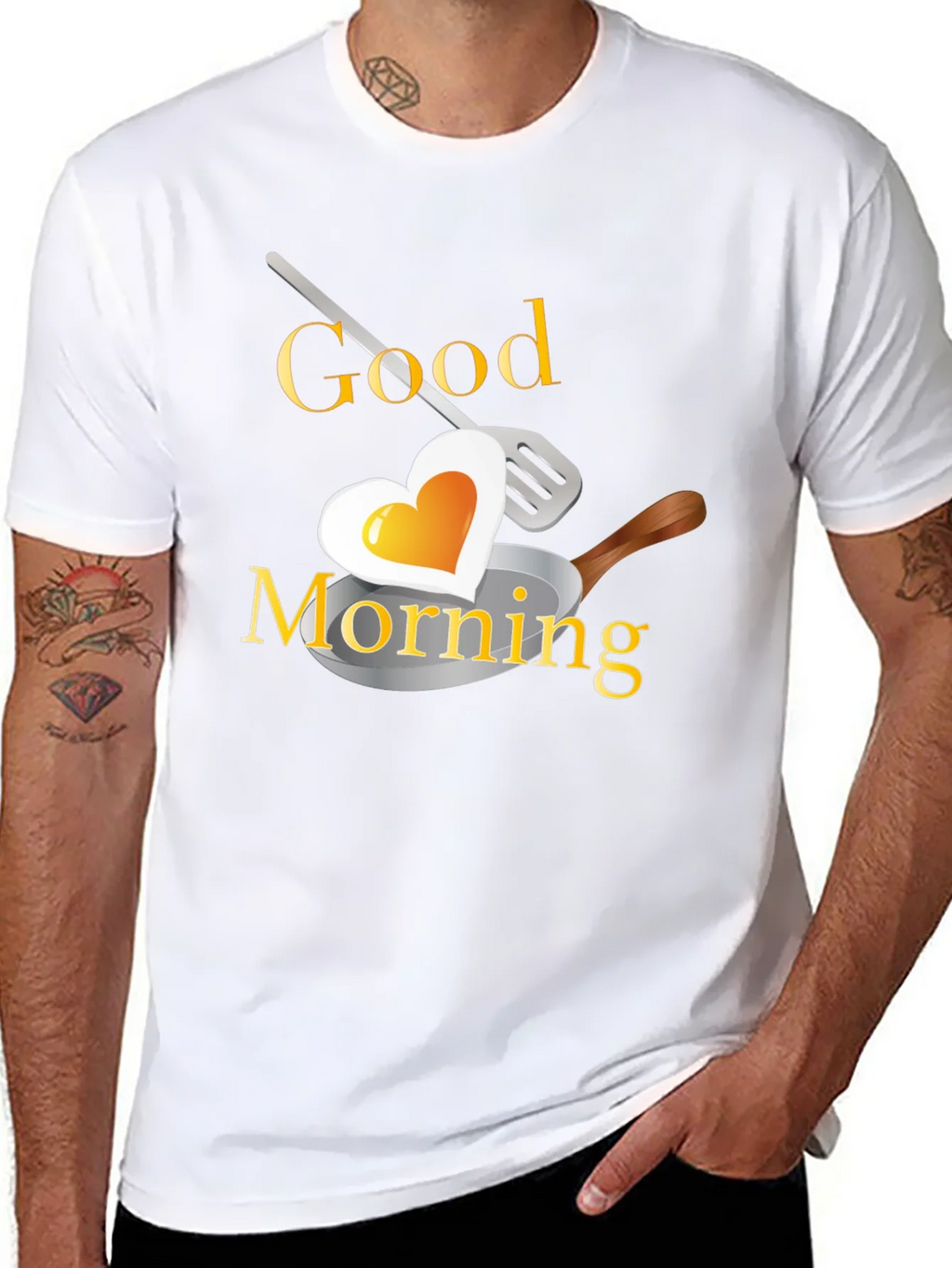 Good Morning Heart Egg T-Shirt