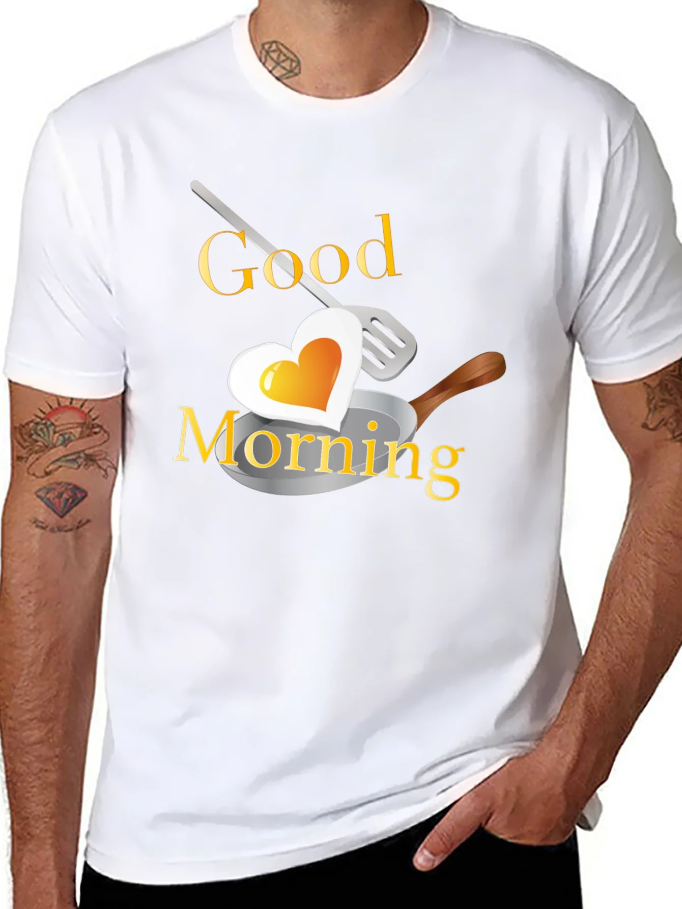 Good Morning Heart Egg T-Shirt