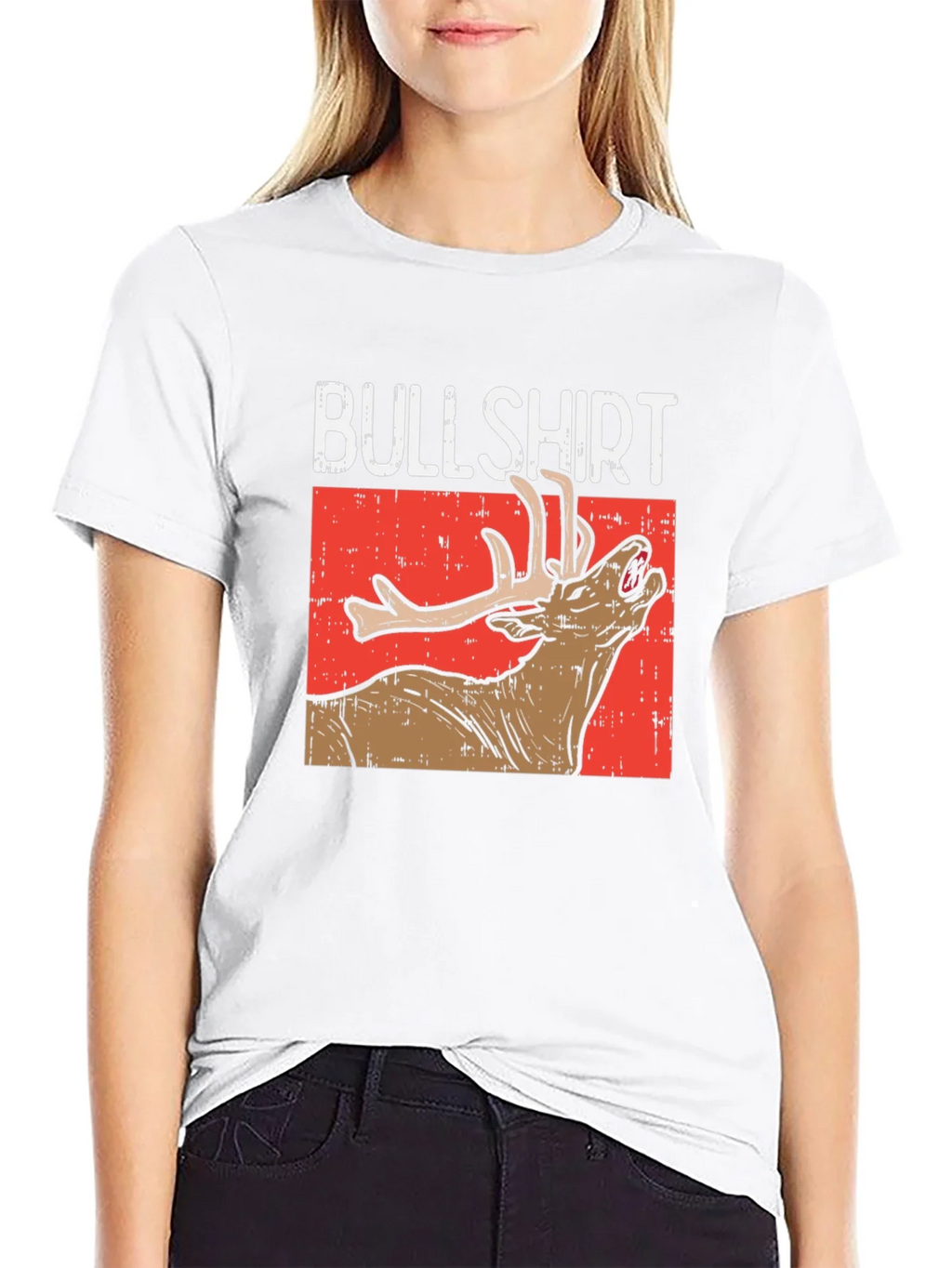 Bullshirt Graphic Tee - Funny Deer T-Shirt