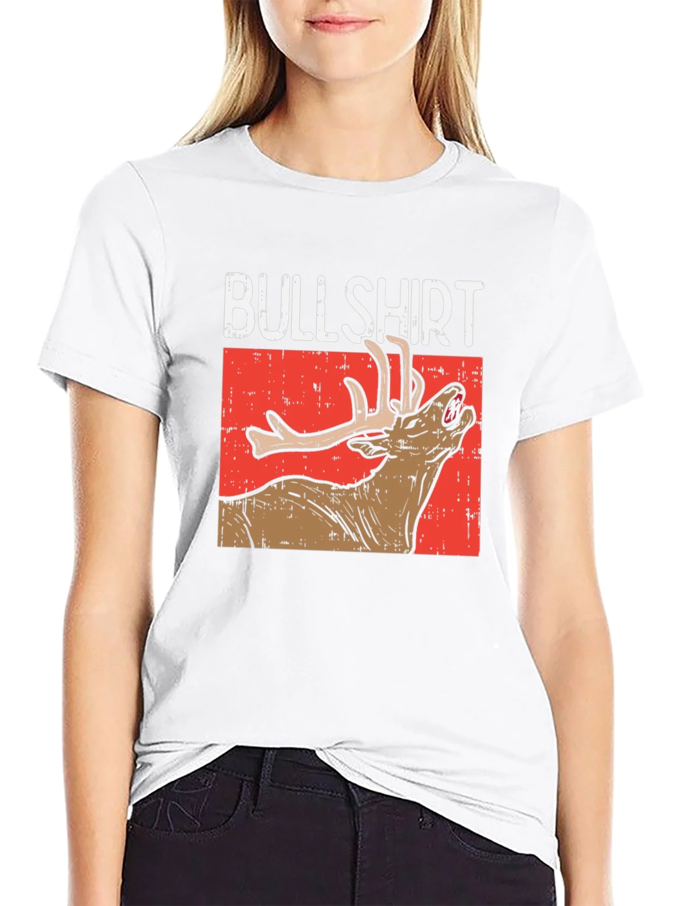Bullshirt Graphic Tee - Funny Deer T-Shirt