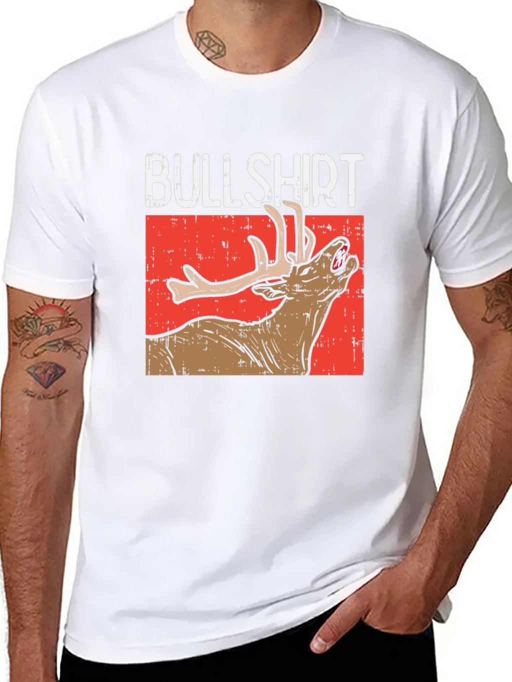 Bullshirt Graphic Tee - Funny Deer T-Shirt