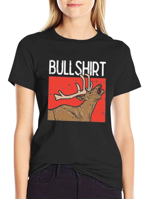 Bullshirt Graphic Tee - Funny Deer T-Shirt
