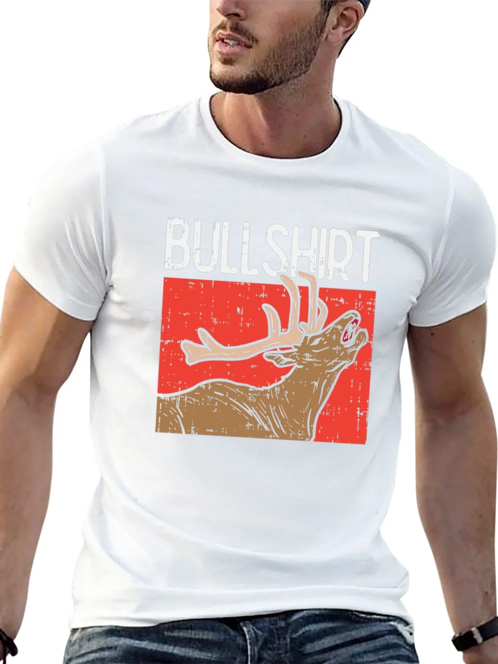 Bullshirt Graphic Tee - Funny Deer T-Shirt