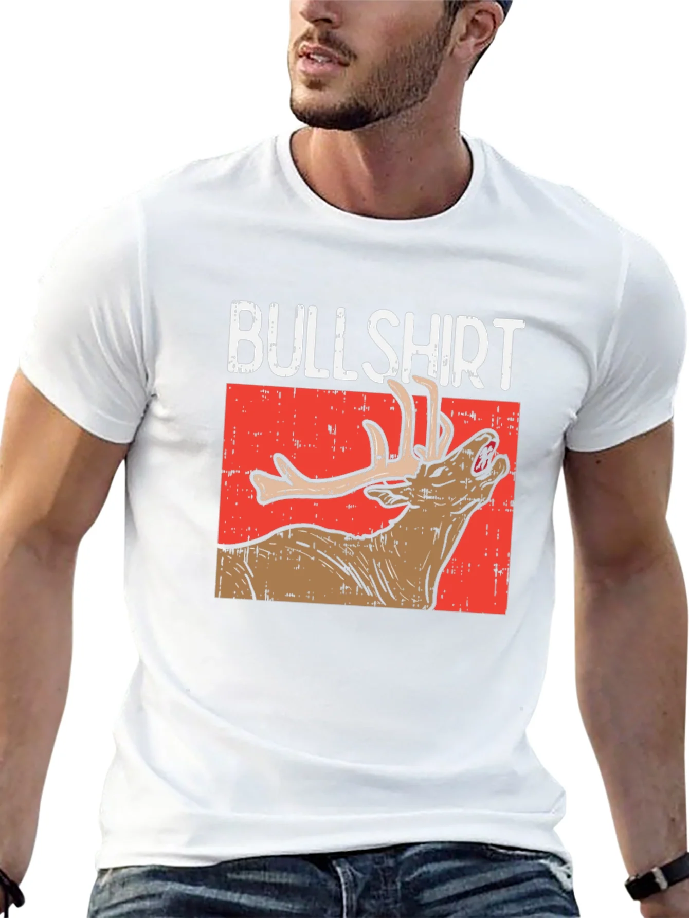 Bullshirt Graphic Tee - Funny Deer T-Shirt