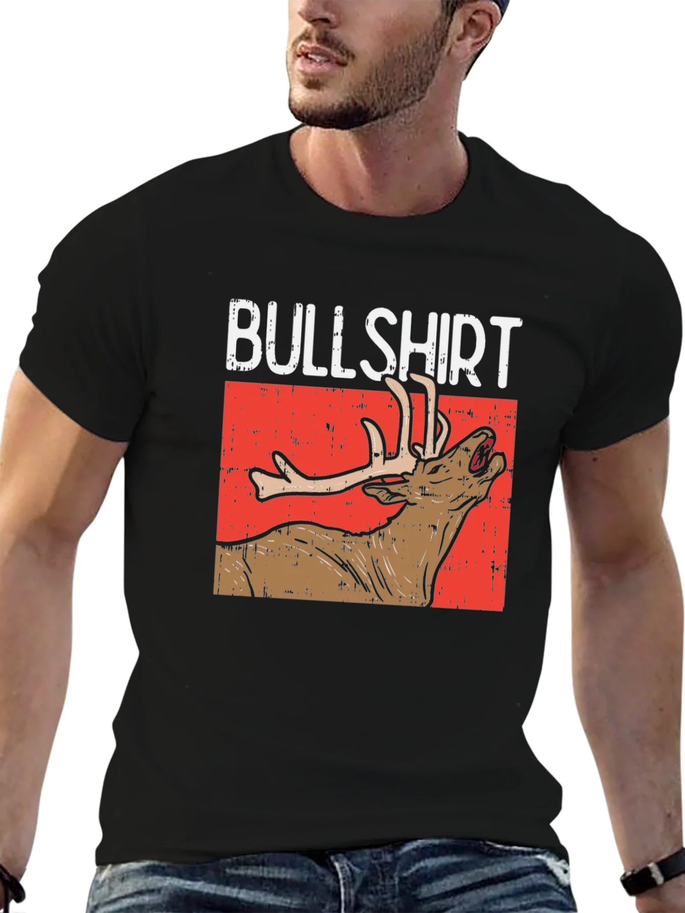 Bullshirt Graphic Tee - Funny Deer T-Shirt