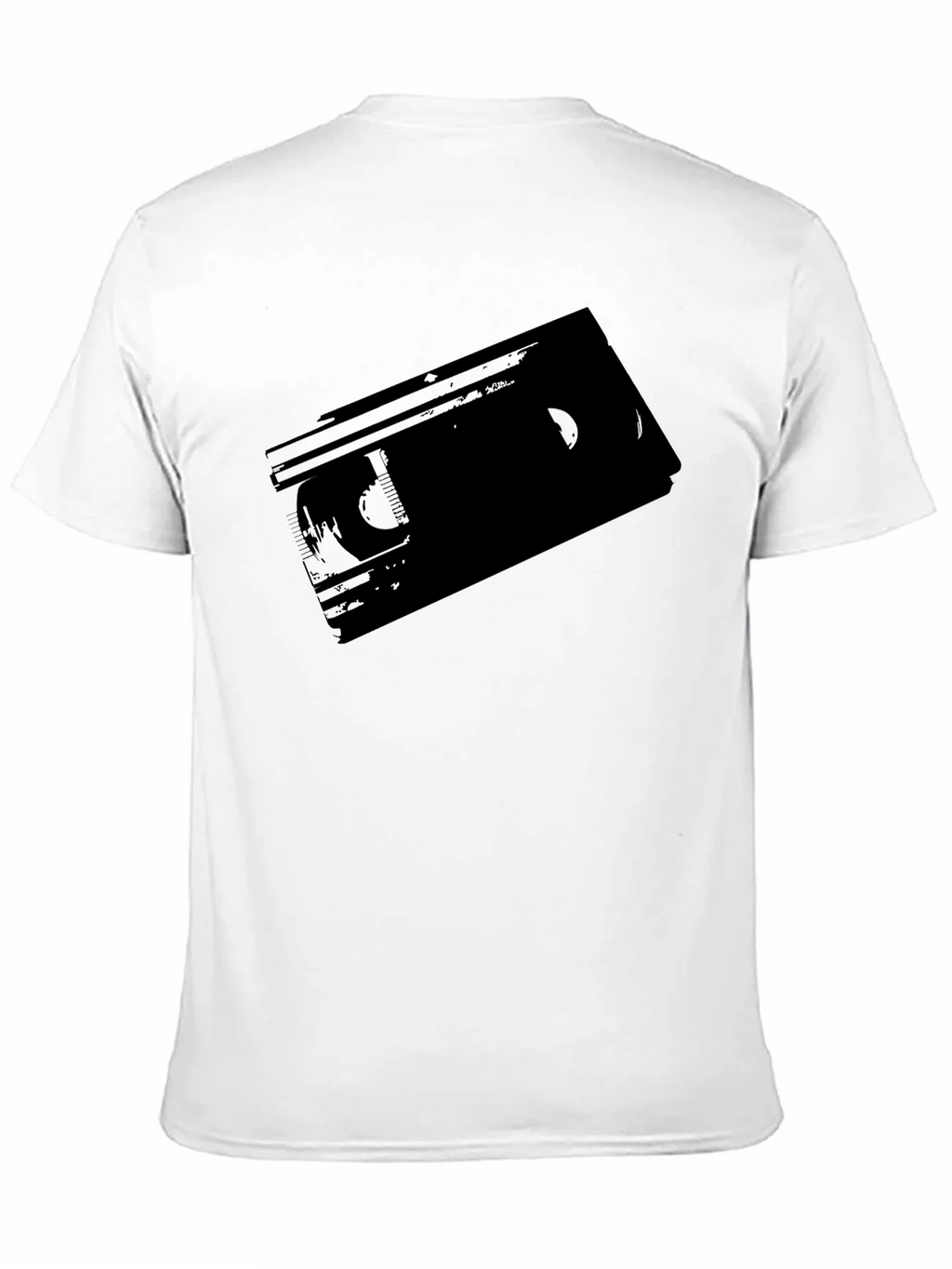 Retro VHS Tape Graphic T-Shirt - Classic Black Tee