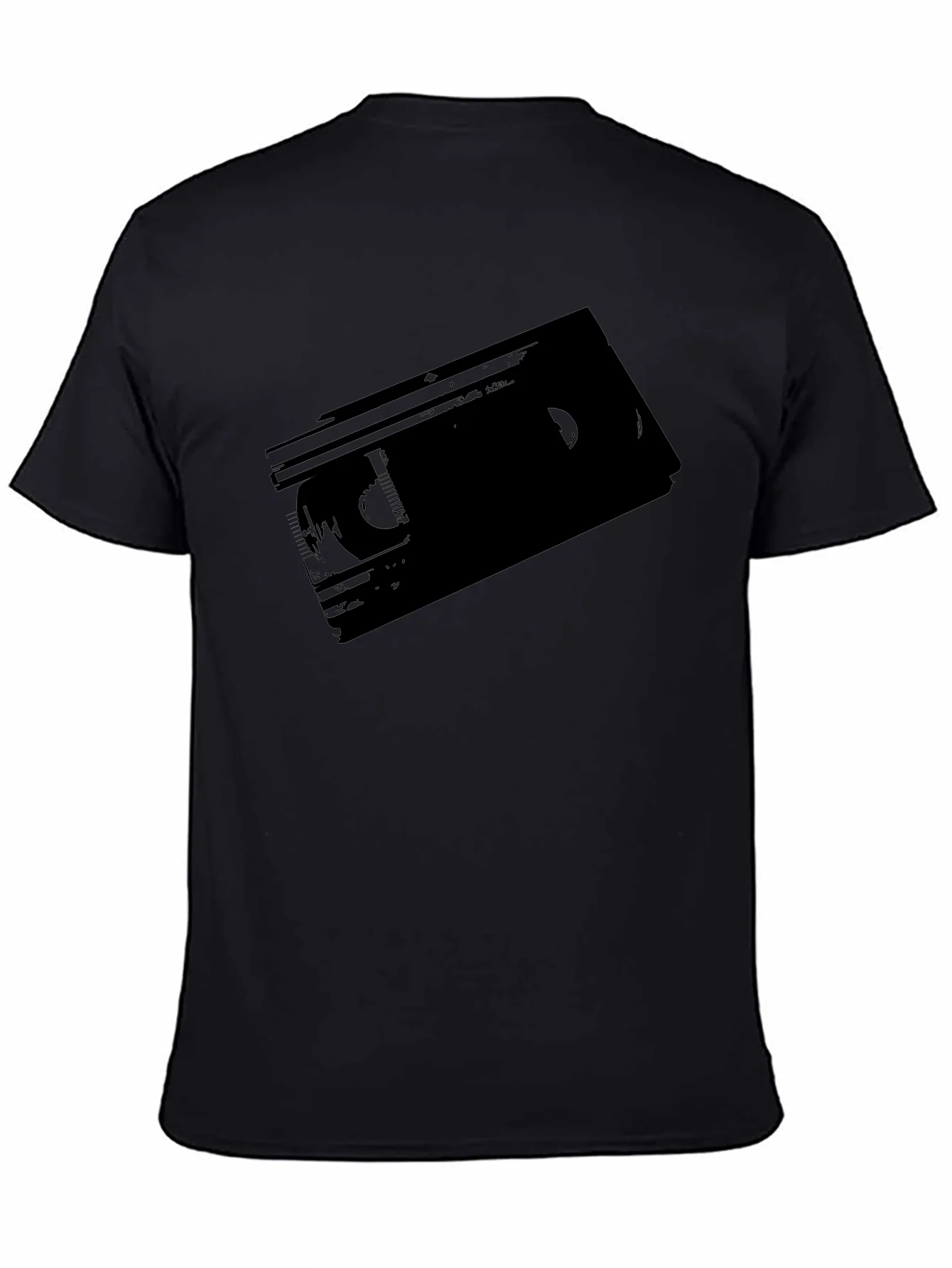 Retro VHS Tape Graphic T-Shirt - Classic Black Tee
