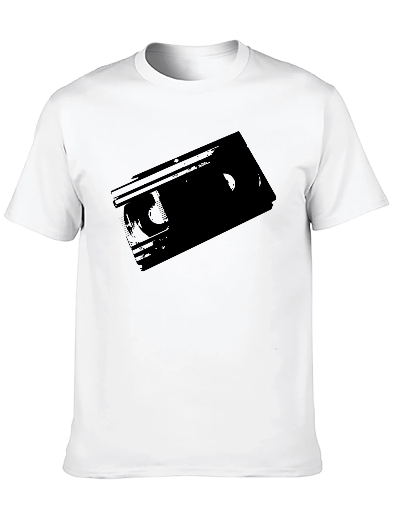 Retro VHS Tape Graphic T-Shirt - Classic Black Tee