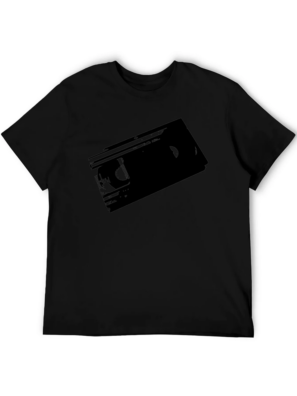 Retro VHS Tape Graphic T-Shirt - Classic Black Tee