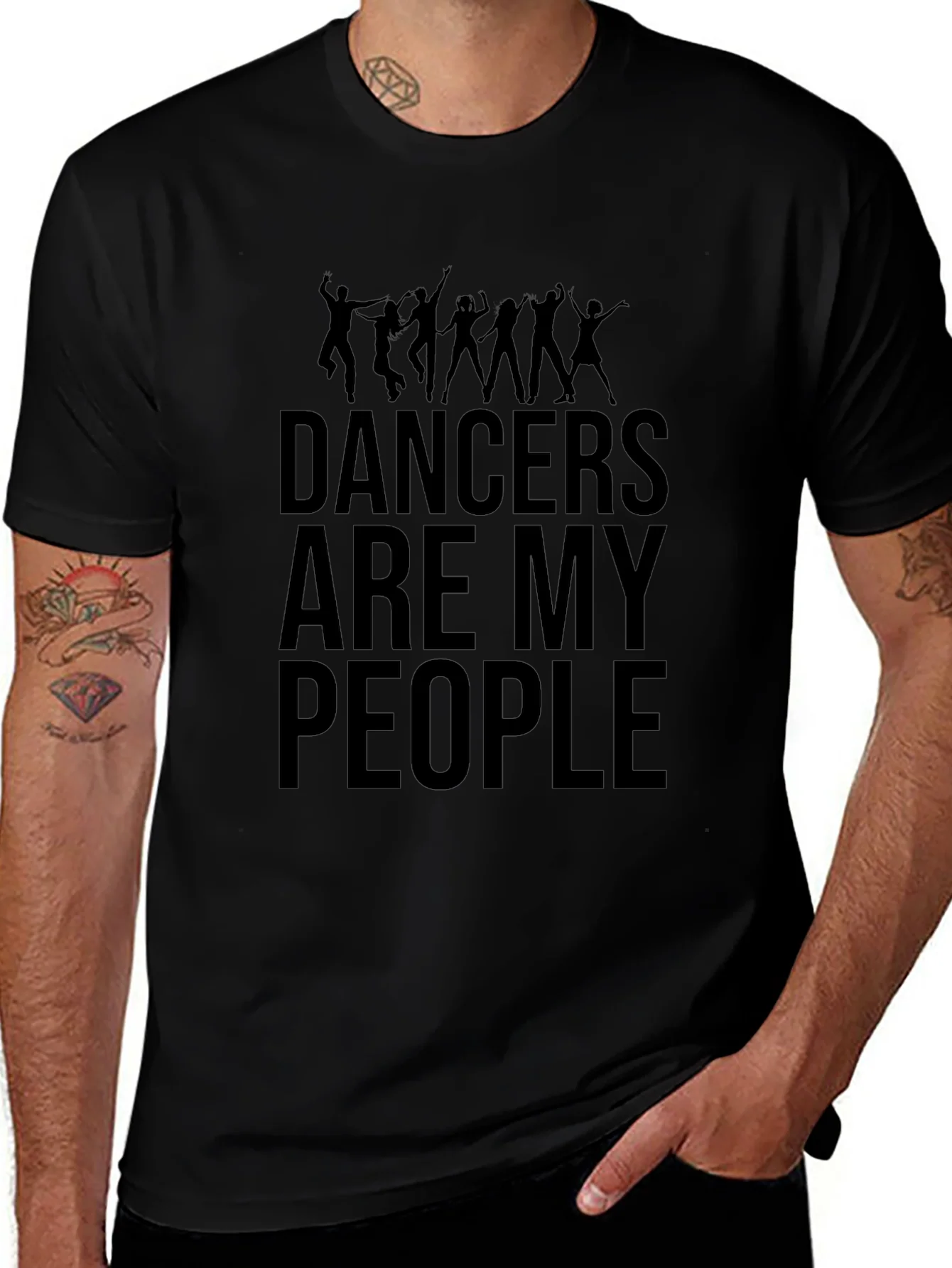 Dancers Are My People Graphic Tee - Black