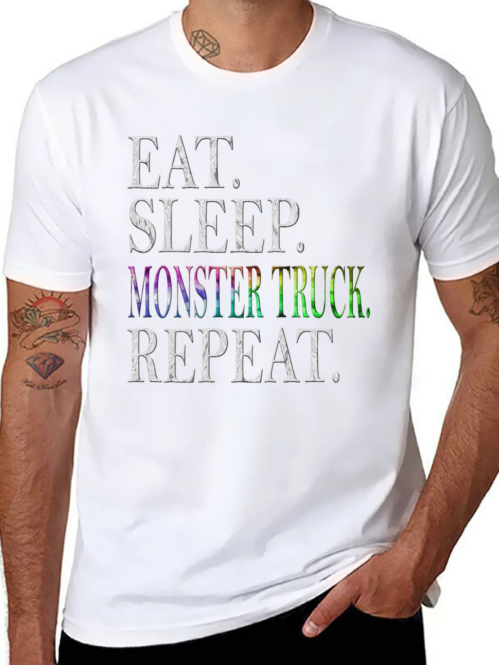 Eat Sleep Monster Truck Repeat T-Shirt