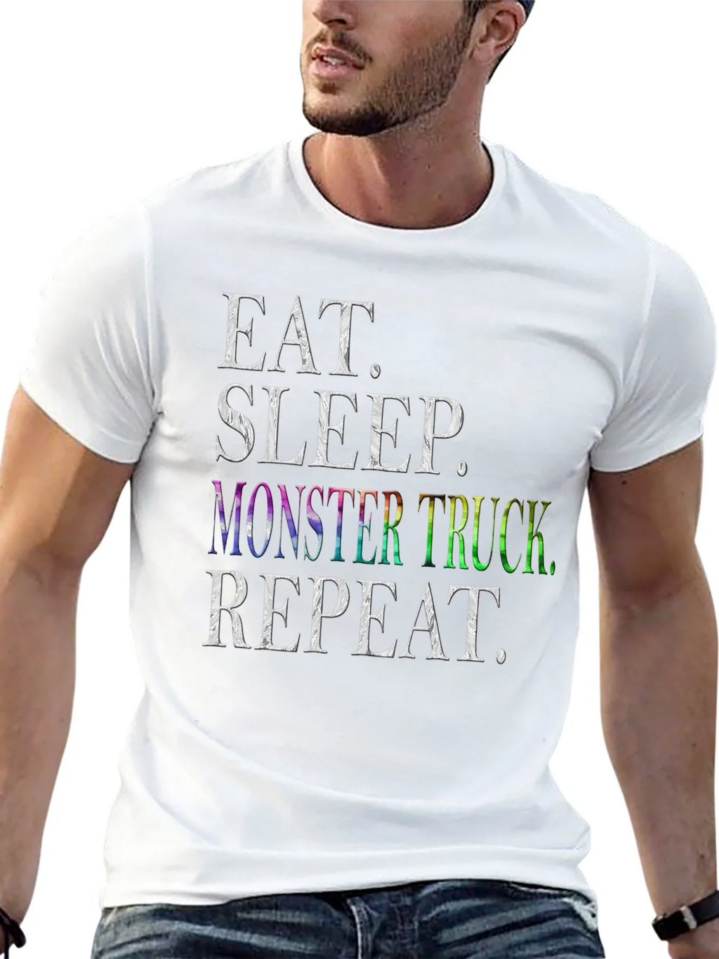 Eat Sleep Monster Truck Repeat T-Shirt