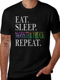 Eat Sleep Monster Truck Repeat T-Shirt