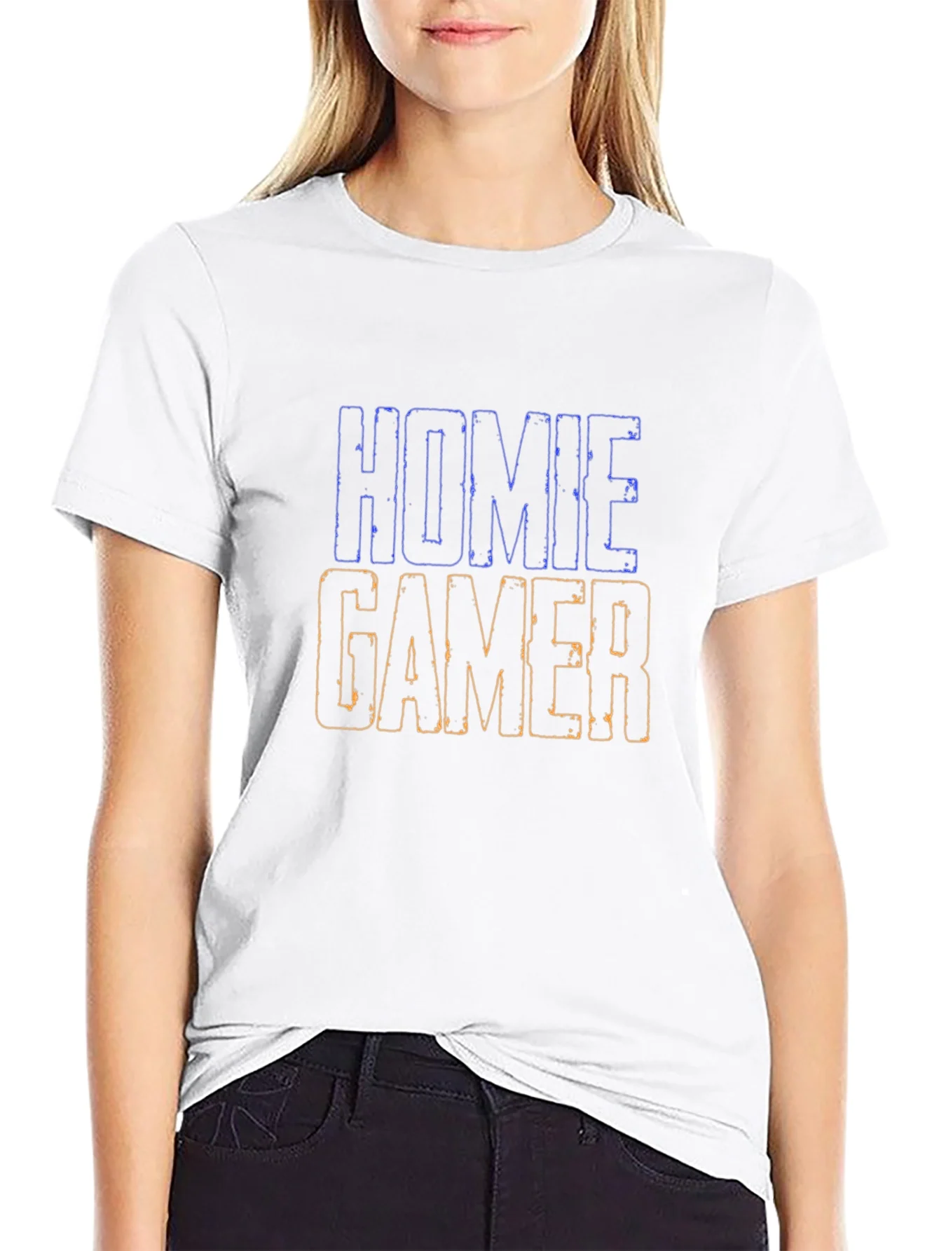 Homie Gamer Black Graphic Tee